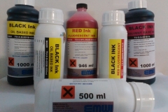 Industrial and Security Inks and flushing bottles